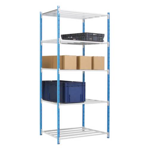 Thumbnail - Manorga SA ZC21805ND Fachbodenregal-Grundmodul 233 kg (B x H x T) 916 x 2000 x 836 mm Stahl pulverbeschichtet Himmelblau...