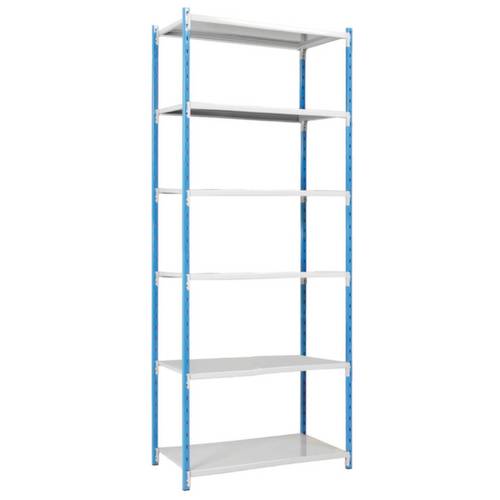 Manorga SA ZC251506NDTB Fachbodenregal-Grundmodul 125 kg (B x H x T) 970 x 2500 x 510 mm Stahl pulverbeschichtet Himmelb...