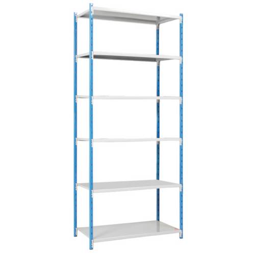 Manorga SA ZC252406NDTB Fachbodenregal-Grundmodul 110 kg (B x H x T) 1220 x 2500 x 410 mm Stahl pulverbeschichtet Himmel...