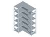 Orion Regalsysteme HZE25510AXL Fachboden-Eckregal (B x H x T) 1.06 x 2.5 x 53.5 m Stahl verzinkt Verzinkt Metallboden