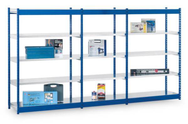 Orion Regalsysteme RFB200437ME Fachbodenregal-Komplettregal 200 kg (B x H x T) 3710 x 2000 x 470 mm Stahl kunststoffbesc...