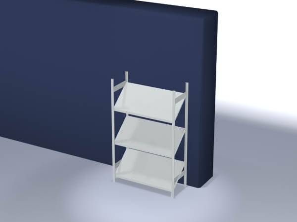 Orion Regalsysteme HKG20513SR Schrägbodenregal-Grundmodul 100 kg (B x H x T) 1360 x 2000 x 535 mm Stahl kunststoffbeschi...