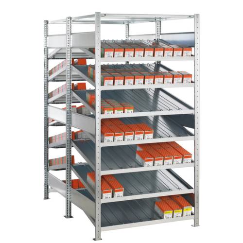 SCHULTE Lagertechnik 13653 Schrägbodenregal-Anbaumodul 150 kg (B x H x T) 1006 x 2000 x 1672 mm Stahl verzinkt Verzinkt ...