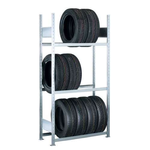 SCHULTE Lagertechnik 13900 Reifenregal-Grundmodul 150 kg (B x H x T) 1060 x 2000 x 400 mm Stahl verzinkt Verzinkt offen