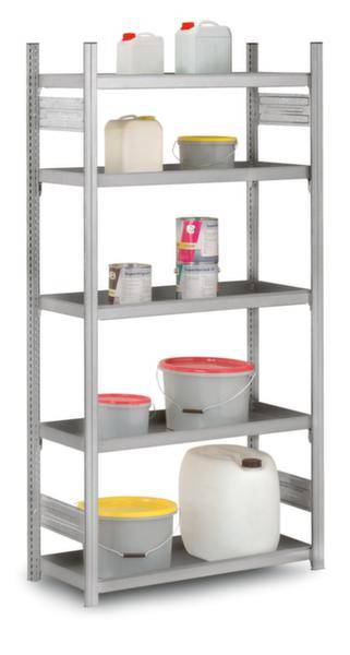 Orion Regalsysteme HZG20413AW Wannenboden-Regal-Grundmodul 200 kg (B x H x T) 1360 x 2000 x 435 mm Stahl verzinkt Verzin...