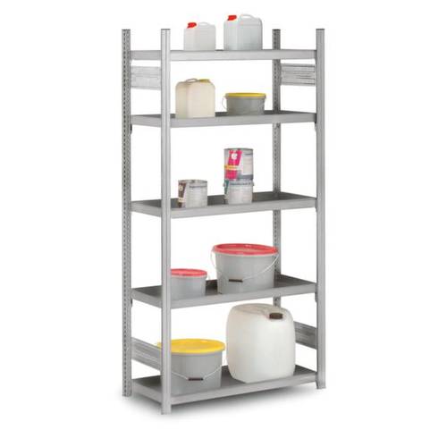 Orion Regalsysteme HZG20413AW Wannenboden-Regal-Grundmodul 200 kg (B x H x T) 1360 x 2000 x 435 mm Stahl verzinkt Verzin...