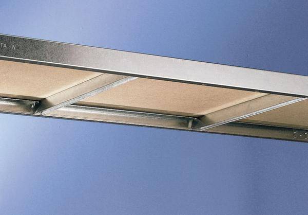 META Regalbau 51336 Weitspannregal-Anbaumodul (B x H x T) 1851 x 3000 x 800 mm Stahl verzinkt Verzinkt Holzboden