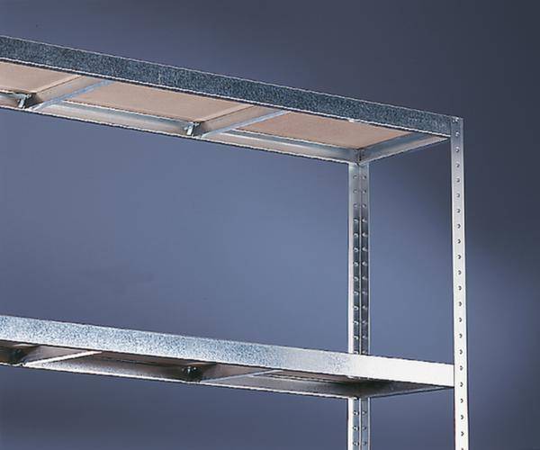 META Regalbau 81119 Weitspannregal-Grundmodul (B x H x T) 2004 x 2470 x 400 mm Stahl verzinkt Verzinkt Holzboden