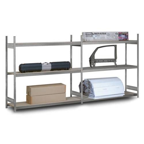 Orion Regalsysteme GZB200440S Weitspannregal-Komplettregal (B x H x T) 4090 x 2000 x 435 mm Stahl verzinkt Verzinkt Holz...