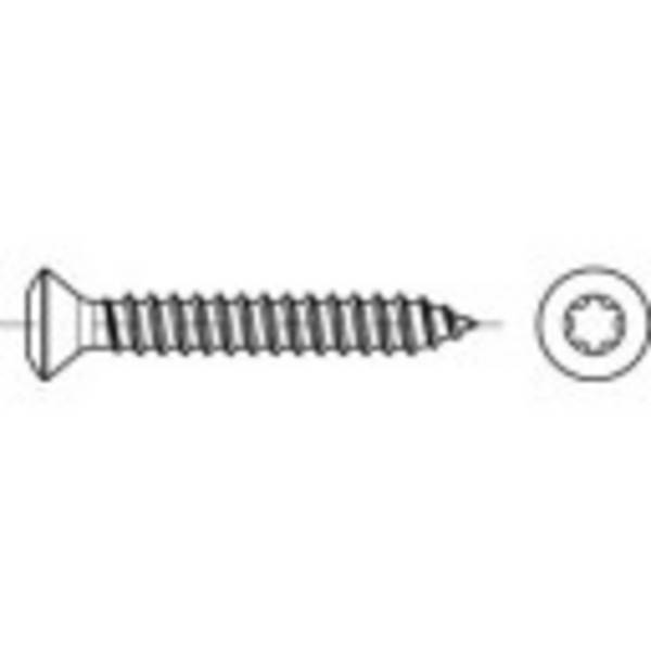 TOOLCRAFT 1068343  Linsensenkblechschrauben 5.5 mm 45 mm Kreuzschlitz Phillips DIN 7983   Edelstahl A2 250 St.