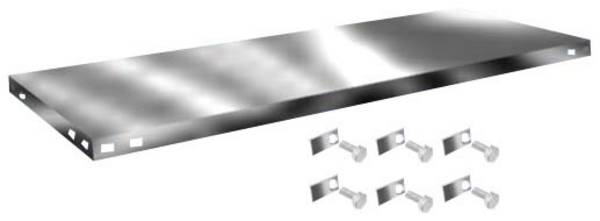 Orion Regalsysteme Z13050S/051 Fachboden (B x T) 1300 mm x 500 mm Stahl verzinkt Verzinkt Metallboden 1 St.