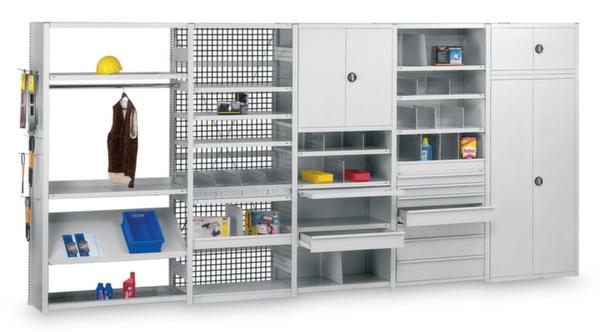 Orion Regalsysteme K55150/PAAR Reifentraverse (B x T) 1500 mm x 400 mm Stahl pulverbeschichtet Lichtgrau Traversen 1 Paa...