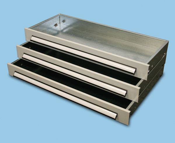 META Regalbau 97275 Fachbodenregal (B x H x T) 1000 x 200 x 500 mm Lichtgrau (RAL 7035) 1 St.