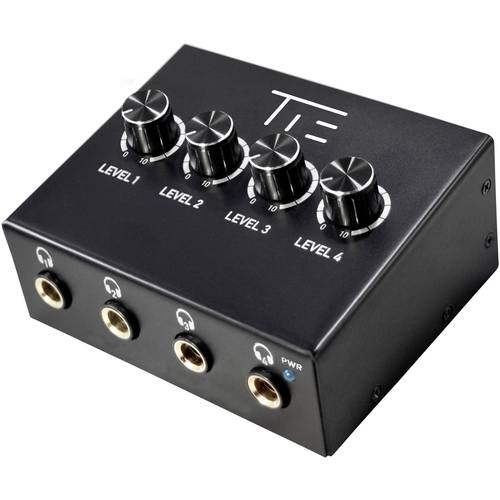 Tie Studio 4 Kanal Kopfhörerverstärker Schwarz