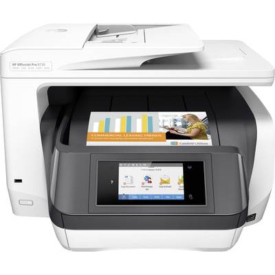 HP OfficeJet Pro 8730 All-in-One Farb Tintenstrahl Multifunktionsdrucker  A4 Drucker, Scanner, Kopierer, Fax LAN, WLAN, 