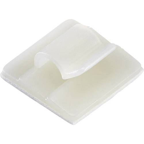 TRU COMPONENTS TC-FC0605203 Befestigungssockel selbstklebend 1593108 Bündel-Ø-Bereich 4.90 mm (max) Natur 1 St.