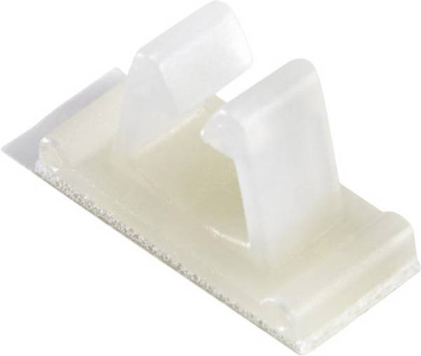 TRU COMPONENTS TC-VC0606203 Befestigungssockel selbstklebend 1593114 Bündel-Ø-Bereich 6.60 mm (max) Natur 1 St.