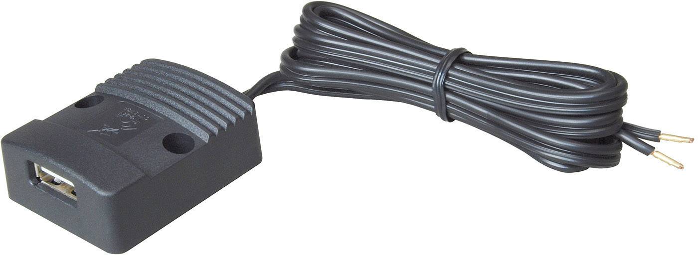 ProCar Power USB Einbausteckdose mit Deckel Belastbarkeit Strom max.=3A  Passend für (Details) USB-A
