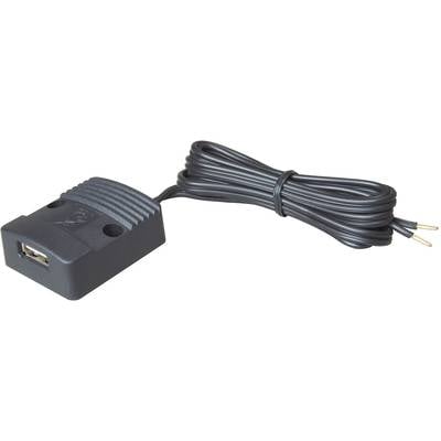 ProCar Flache Power USB Steckdose 12-24V/DC 3A Belastbarkeit Strom max.=3 A Passend für (Details) USB A Power USB Steckd