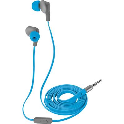 Trust Aurus Sport In Ear Kopfhörer kabelgebunden  Blau  Headset, Schweißresistent, Wasserabweisend