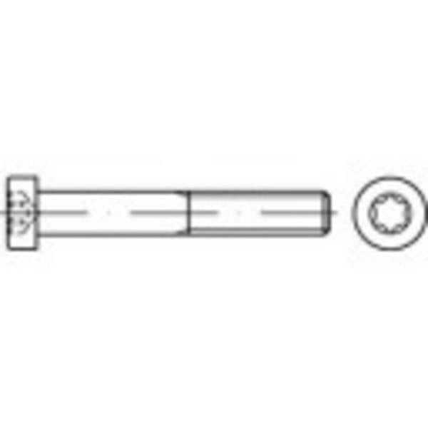 TOOLCRAFT  145828 Zylinderschrauben M4 8 mm T-Profil DIN 7984   Stahl galvanisch verzinkt 500 St.