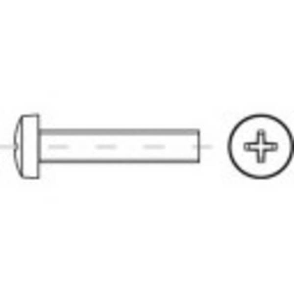 TOOLCRAFT  1068473 Linsenschrauben M2 10 mm Kreuzschlitz Phillips DIN 7985   Edelstahl A2 1000 St.