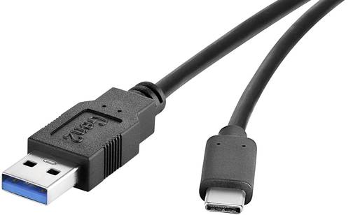 USB-kabel met stekker type A en C