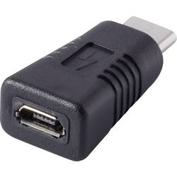 Adaptér USB 2.0 Renkforce [1x USB-C ™ zástrčka - 1x micro USB 2.0 zásuvka B], čierna