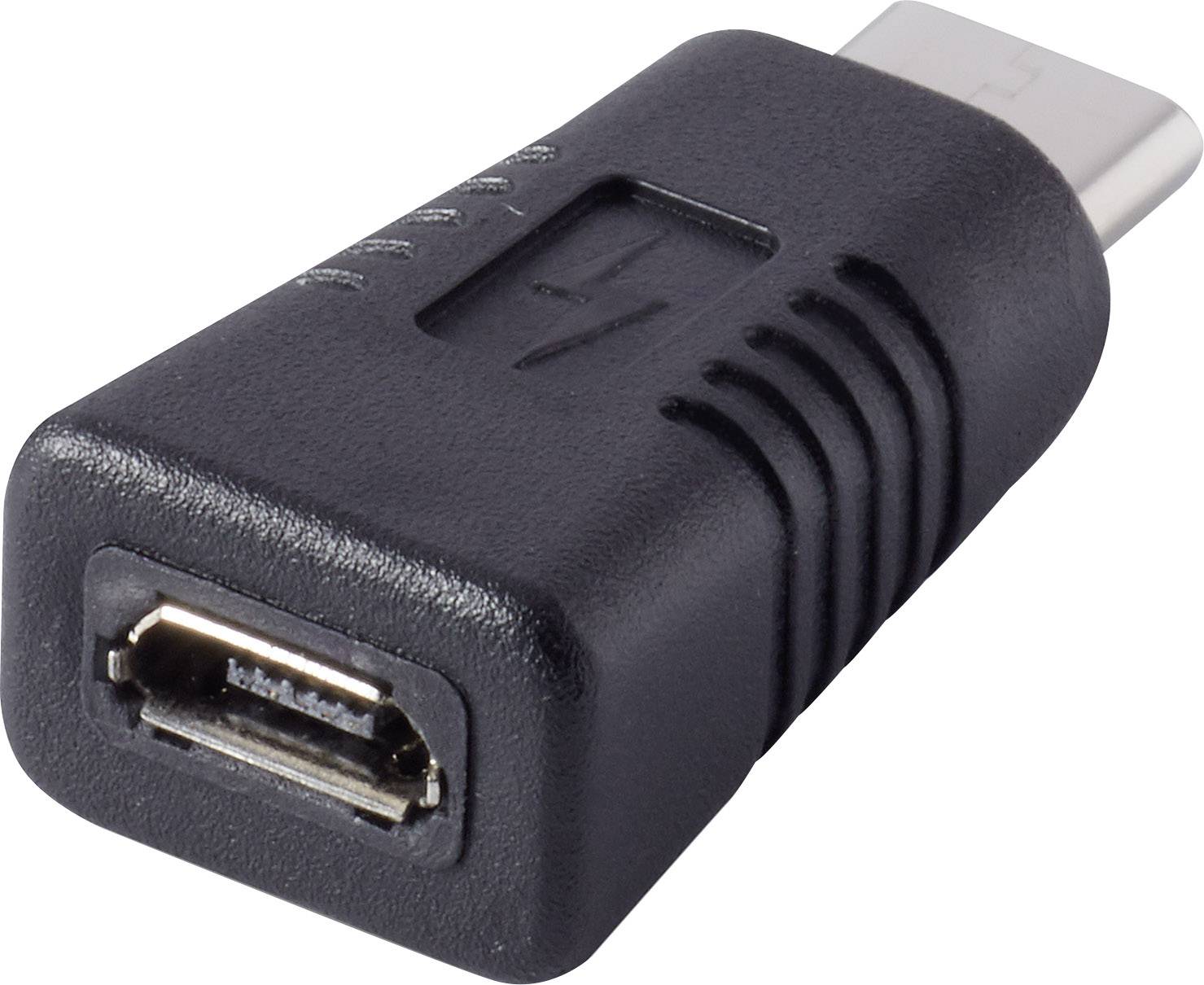 CONRAD Renkforce USB Adapter [1x USB-C? Stecker - 1x USB 2.0 Buchse Micro-B] rf-usba-11 vergoldete S