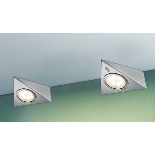 Paulmann LED-Aufbauleuchte 3er Set LED LED fest eingebaut 8.4 W Warmweiß Eisen (gebürstet)