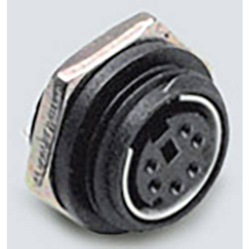 Thumbnail - BKL Electronic 0204035 Miniatur-DIN-Rundsteckverbinder Buchse, Einbau vertikal Polzahl: 4 Schwarz 1 St.