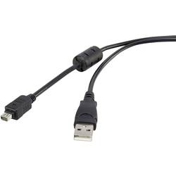 USB 2.0 prepojovací kábel Renkforce RF-4382724, 1.50 m, čierna