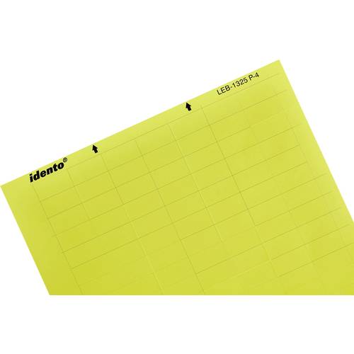 TE Connectivity 1768033-4 LEB-0615P-4 Kabel-Etikett LEB 15.24 x 6.35 mm Farbe Beschriftungsfeld: Gelb Anzahl Etiketten: ...