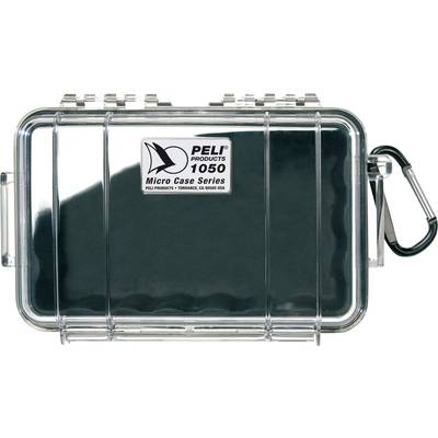 PELI Outdoor Box  050 1 l (B x H x T) 191 x 79 x 129 mm Schwarz, Transparent 1050-025-100E