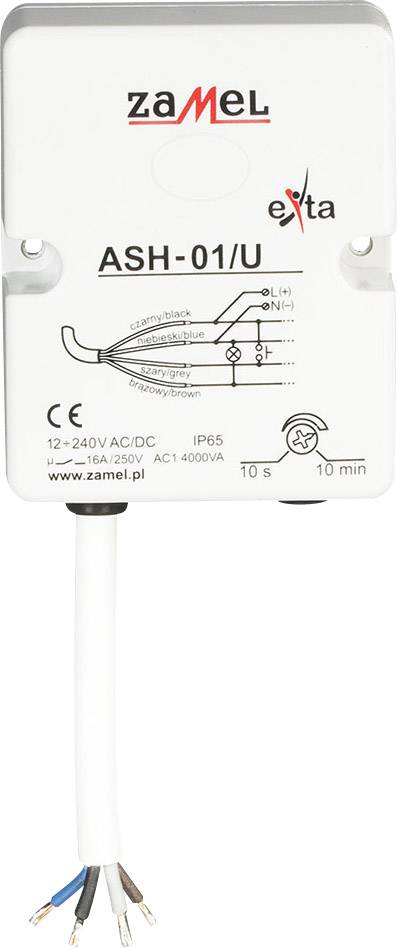 Zamel ASH-01/U Treppenlichtzeitschalter Hutschiene 12 V, 24 V, 230 V-1