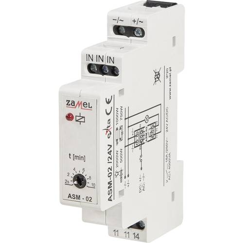 Zamel ASM-02/24V Treppenlichtzeitschalter Hutschiene 24 V