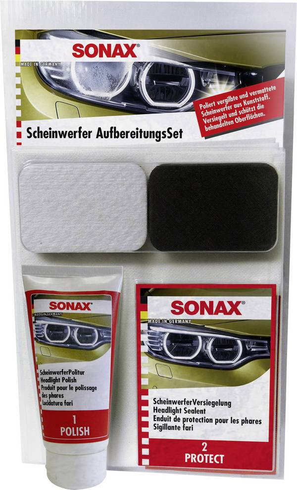 Sonax  405941 Scheinwerfer Aufbereitungs-Set 1 Set