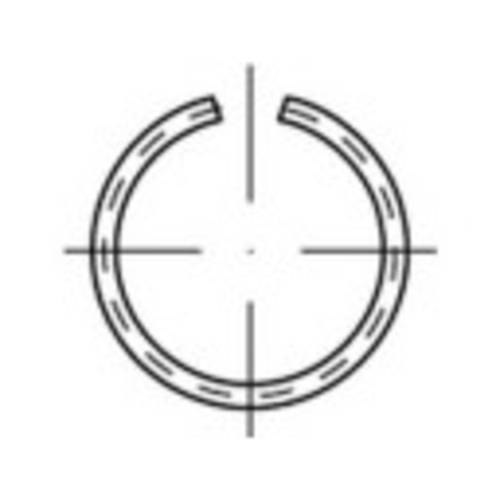 TOOLCRAFT 146380 Sprengringe Innen-Durchmesser: 6.1 mm DIN 7993 Stahl 500 St.