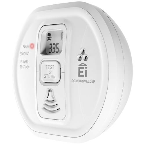 Ei Electronics i-serie Kohlenmonoxid-Melder inkl. 10 Jahres-Batterie batteriebetrieben detektiert Kohlenmonoxid