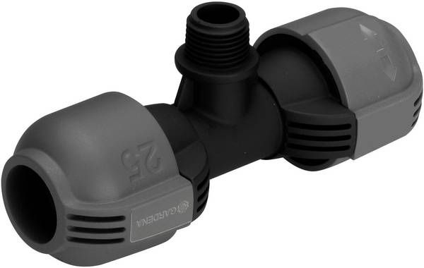 GARDENA Sprinklersystem 02786-20 T-Stück 25 mm (1/2") AG