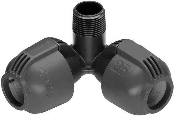 GARDENA Sprinklersystem 02783-20 Winkelstück 26,44 mm (3/4") AG