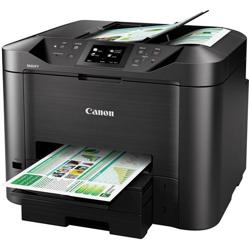 Thumbnail - Canon Multifunktionsdrucker Tintenstrahl Farbe A4 Drucker, Scanner, Kopierer, Fax LAN, WLAN, Duplex, Duplex-ADF
