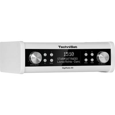 TechniSat DigitRadio 20 Küchenradio DAB+, UKW AUX   Weiß