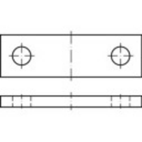 TOOLCRAFT  Achshalter 10 mm Stahl  147096 25 St. (Ø x L) 40 mm x 10 mm