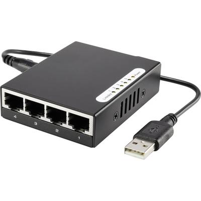 Renkforce RF-4451433 Netzwerk Switch  5 Port 100 MBit/s USB-Stromversorgung 