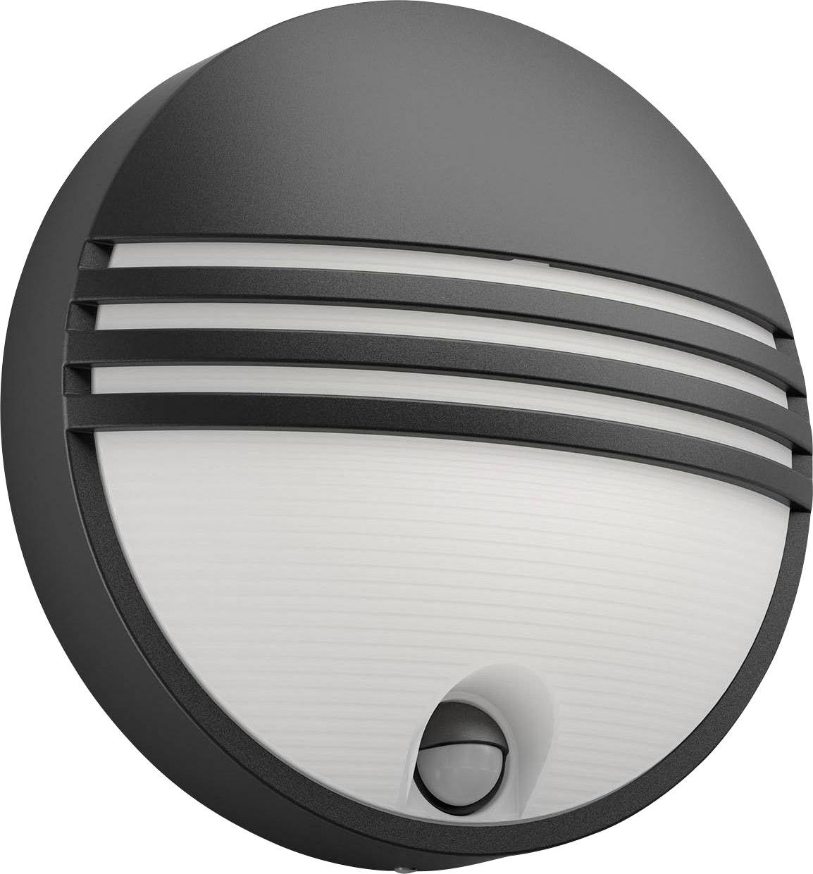 Philips Lighting Yarrow 172973016 Aussenwandleuchte Mit Bewegungsmelder 6 W Warmweiss Schwarz Kaufen