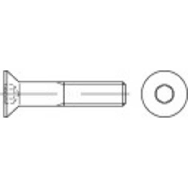 TOOLCRAFT 401631 Senkschrauben M3 12 mm Innensechskant DIN 7991 Edelstahl 100 St.