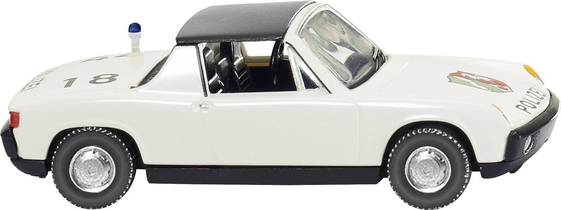 Wiking 0864 37 H0 Einsatzfahrzeug Modell Porsche 914 VW Polizei NRW-0