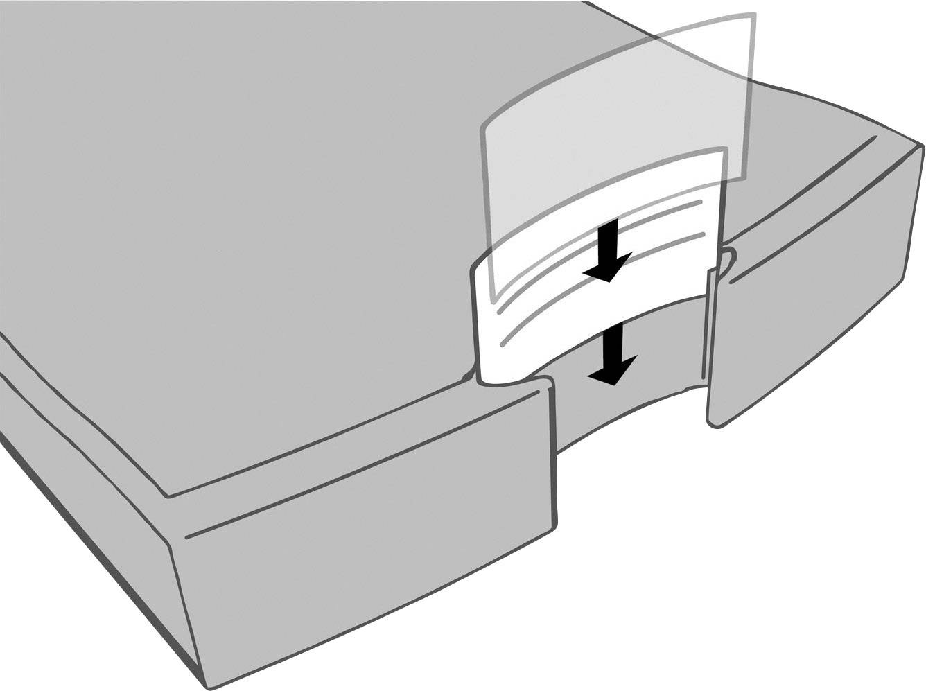 HAN Schubladenbox IMPULS 1010-X-14 DIN C4 4Schubfächer l.grau/blau-3