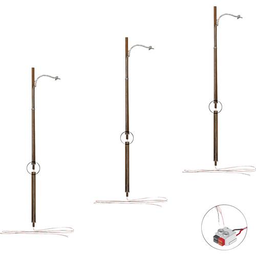 Woodland Scenics H0 Holzmastleuchte einfach WJP5630 3 St.